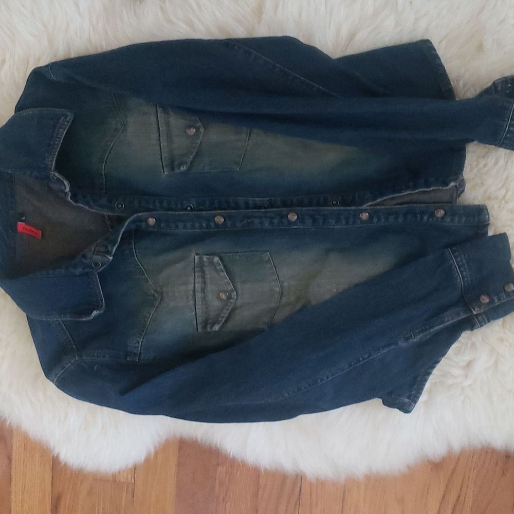 Gorgeous heavy weight Denim Snap shirt